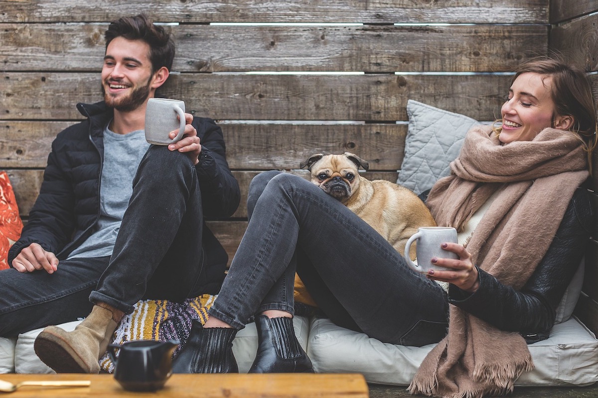 friends having coffee